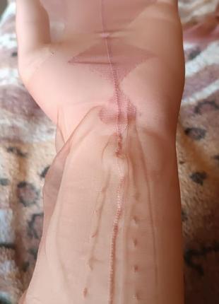 Нейлоновые чулки со швом и пяткой под пояс