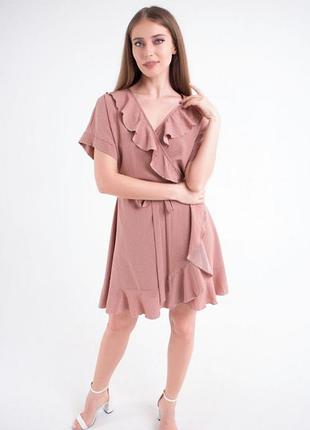 Жіноча сукня рюша (горошок)