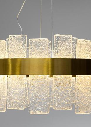 Хрустальная светодиодная подвесная люстра 90 ватт diasha 817/400br