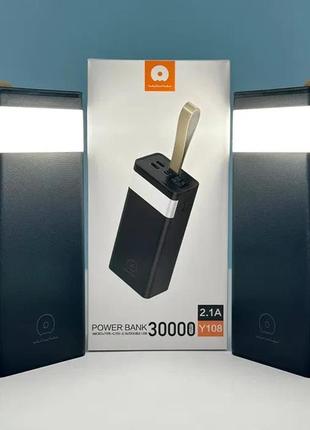 Повербанк портативна батарея power bank wuw y108 30000 mah
