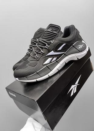 Кроссовки reebok zig kinetica black/white reflective