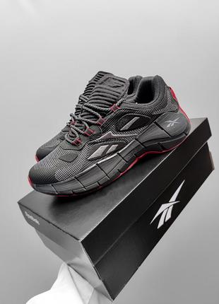 Кросівки reebok zig kinetika black/red reflective
