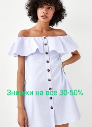Туника мини платье zara хлопок 100%