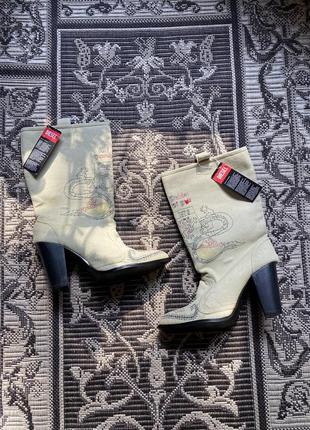 Сапоги ковбойские винтаж diesel mesa vintage made in italy y2k