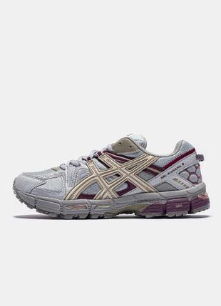 Стильні кросівки asics gel-kahana 8 grey/red trail running 45