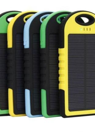 Портативний зарядний power bank solar 30000 mah на сонячній батареї | powerbank
