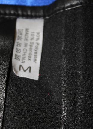 Кожаный черный корсет на молнии топик под кожу виниловый латексный матовый с эко кожи бюстье блузка8 фото