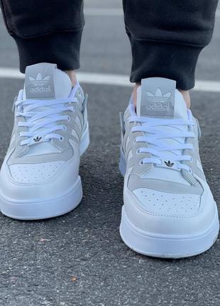 Мужские белые кроссовки adidas адидас7 фото