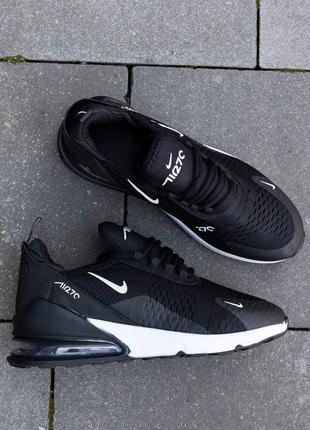 Мужские кроссовки nike air max 270 black white3 фото