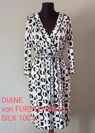 Шелк 100? сукня халат на запах diane von furstenberg