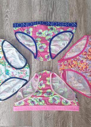 Детские трусики-слипы для девочек bonds австралия комплект из 4 штук возраст 8/10 лет