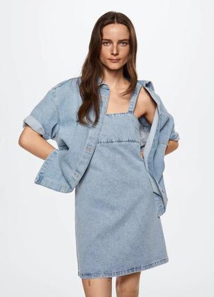 Платье, джинсовый сарафан mango