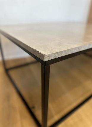 Стіл кавовий dokkedal 75х115 см бетон