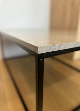 Стіл кавовий dokkedal 75х115 см бетон