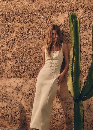 Платье zara средней длины