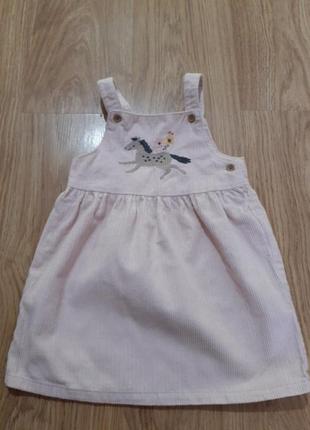 Вельветовый сарафан 2-3р m&amp;s