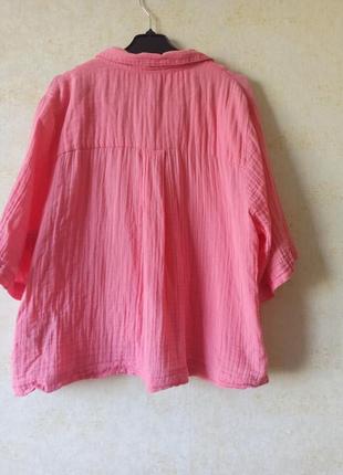 Муслиновая рубашка муслин, хлопок