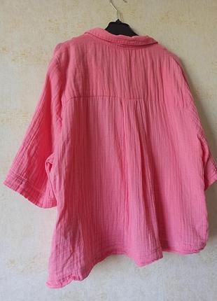 Муслиновая рубашка муслин, хлопок