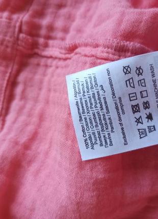 Муслиновая рубашка муслин, хлопок