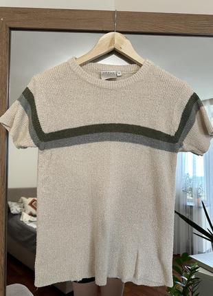 Стильна вʼязана футболка, блуза h&m