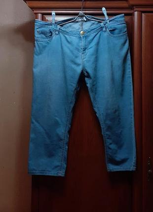 Стрейчевые шорты джинсовые бриджи1 фото