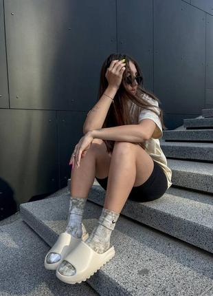 Шльопанці adidas yeezy slide bone