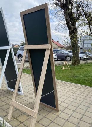 Зеркало напольное в прямой раме цвета дуб сонома на ножке 150 х 50 см