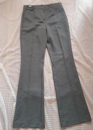 Стильные серые легкие базовые брюки на высокий рост next3 фото