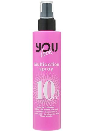 Мультиспрей миттєвої дії 10 в 1
you look professional multiaction spray 10 in 1 pink