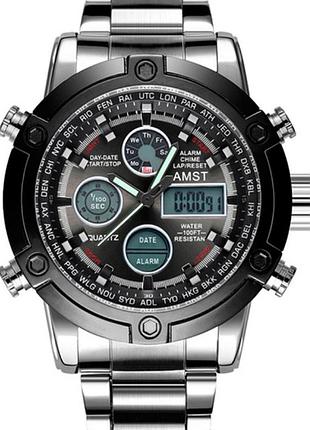 Amst mountain steel, original, тактические мужские спортивные часы для военного + гарантия