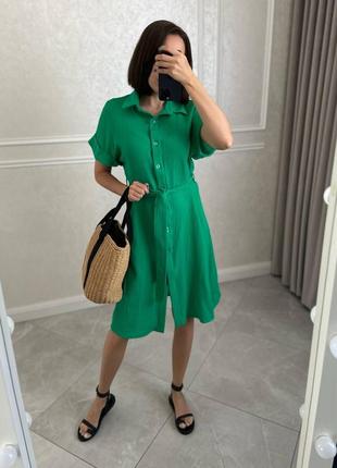 Жіночі літня сукня сорочка,платье рубашка муслин,муслін,сарафан,легка,вільна,легка