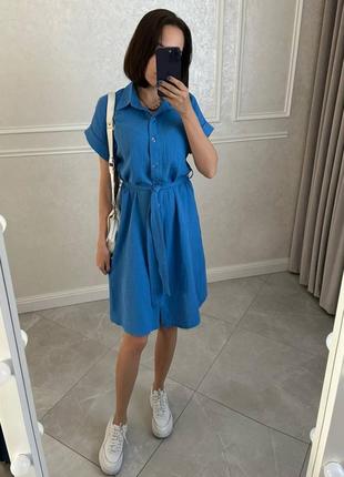 Жіночі літня сукня сорочка,платье рубашка муслин,муслін,сарафан,легка,вільна,легка