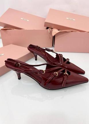 Туфлі шкіряні в стилі miu miu4 фото