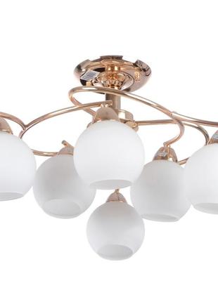 Люстра стельова brille 60w e14 золотистий