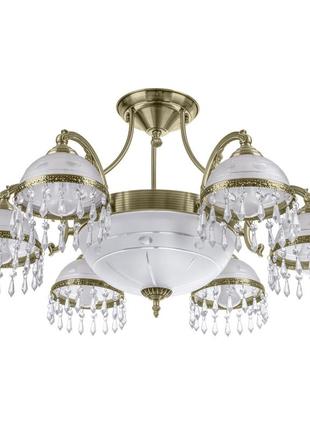 Люстра стельова brille 60w e27 золотистий