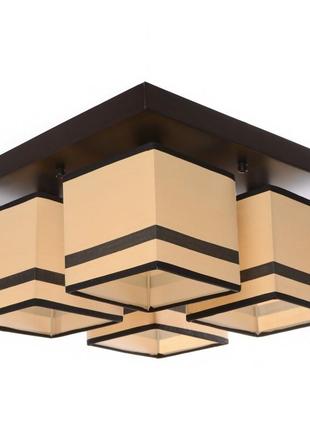 Люстра з абажуром brille 60w e14 чорний