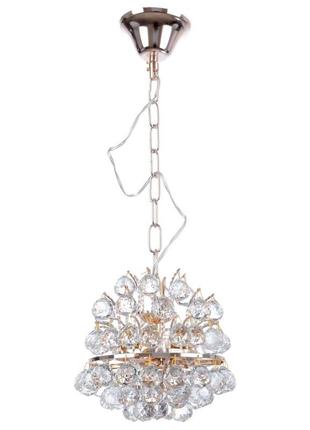 Люстра хрустальная brille 60w g4 золотистый