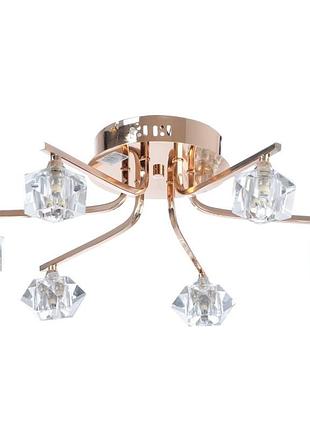 Люстра стельова brille 40w g9 золотистий