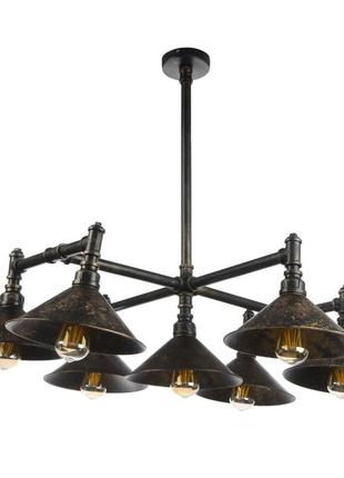 Люстра brille лофт труби 60w e27 чорний