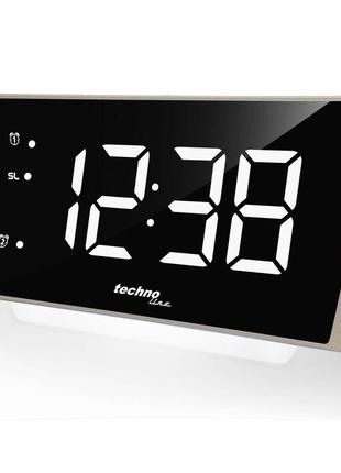 Часы настольные с радио technoline wt494 silver (wt494)