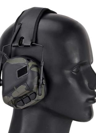 Навушники активні тактичні в кольорі койот active headset coyote