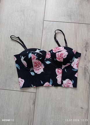 Топ в квіти котоновий