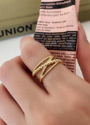 Широкая серебряная кольца кольцо серебряное позолоченное трендовое с регулируемым размером