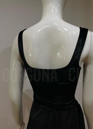 Готический бархатный винтажный корсет