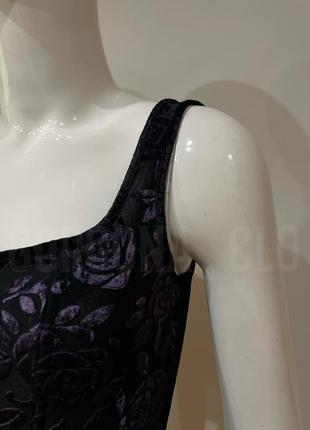 Готический бархатный винтажный корсет