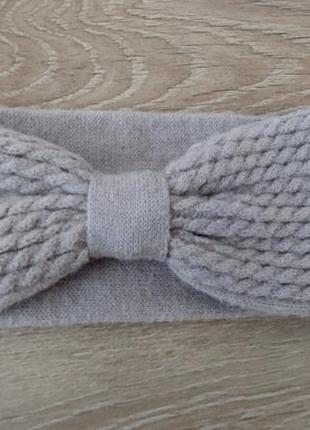 В'язана,тепла пов'язка на голову