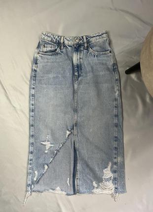 Джинслва спідниця zara