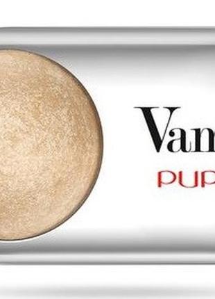 Тіні для повік pupa vamp eyeshadow wet & dry 201 champagne gold, 1.5 г