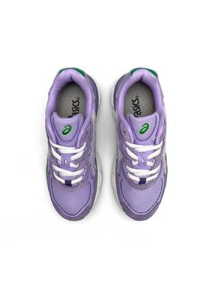 Новинка топовые женские кроссовки asics gel - nyc purple4 фото