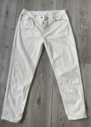 Джинси zara мужские, белые, размер l (eur 44)